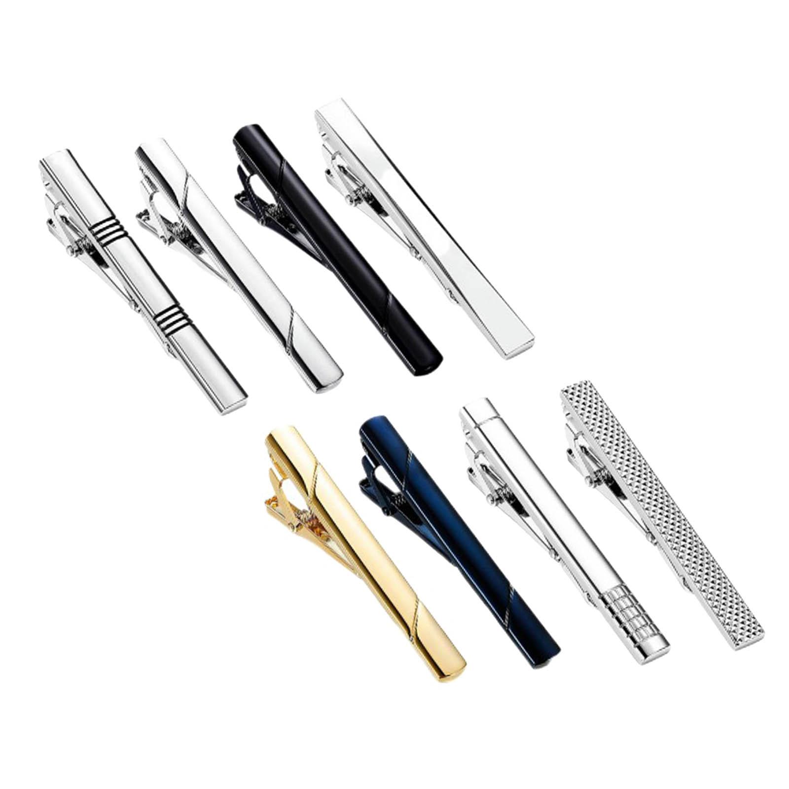 8x Klipsy do krawata Proste Un – Tie Bar Set Gift recenzja i cena