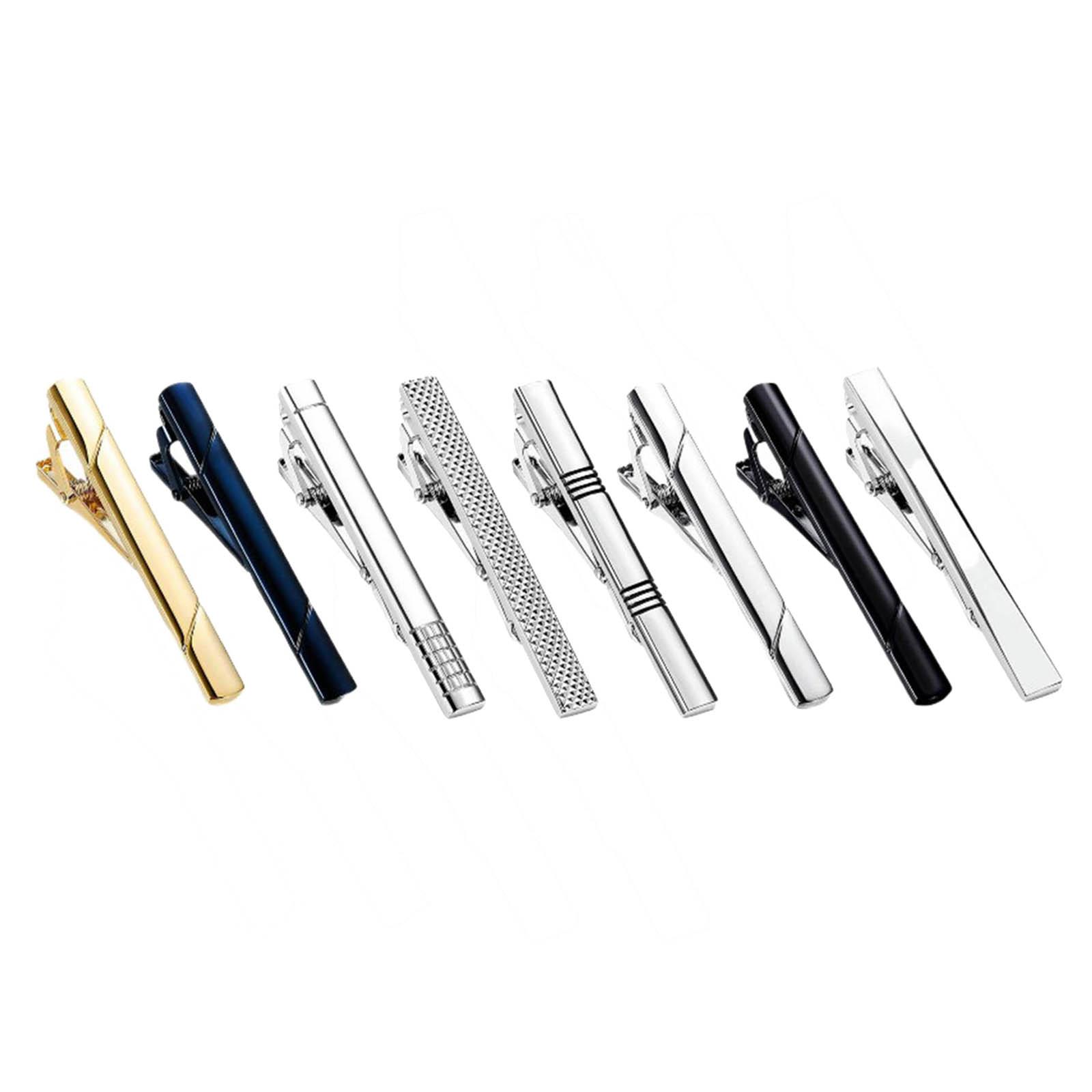 8x Klipsy do krawata Proste Un – Tie Bar Set Gift recenzja i cena