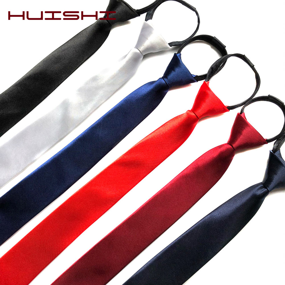 HUISHI wstępnie wiązany zamek  – Skinny Tie Men recenzja i cena