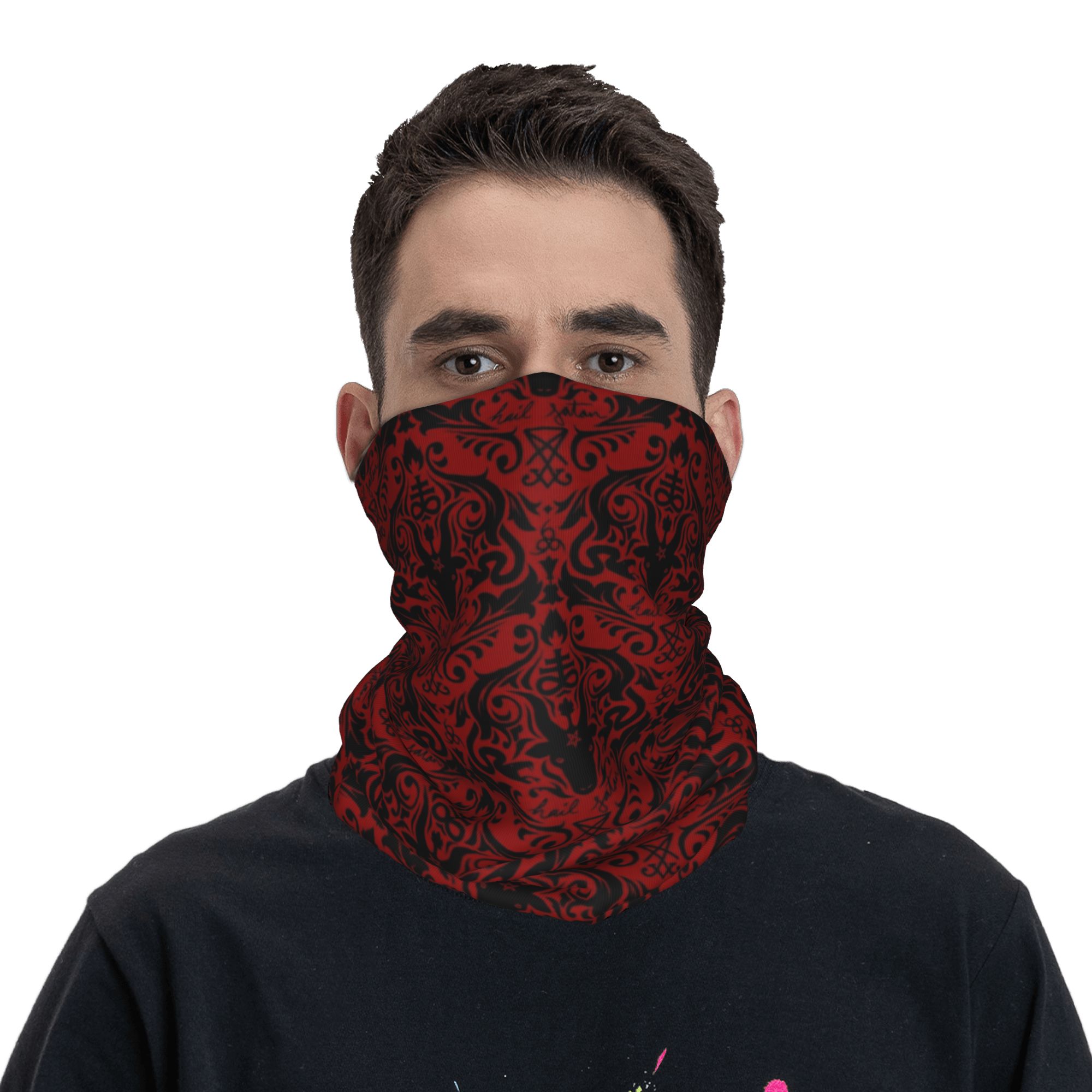 Baphomet Damask Hail Satan Cza – Neck Warmer Tube recenzja i cena