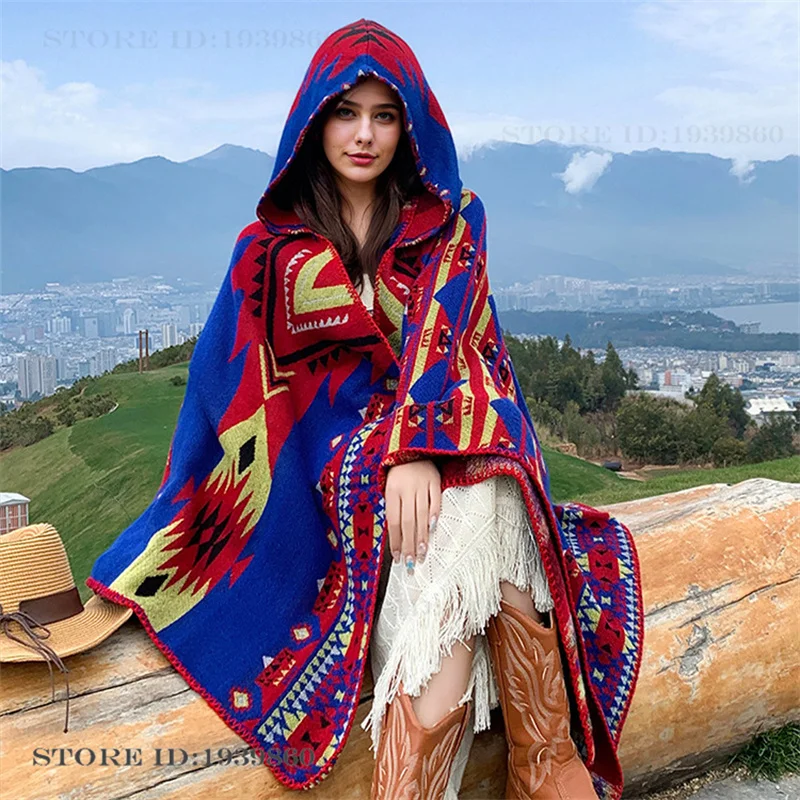 Ciepłe szale z kapturem, peler – Woven Scarf Blanket recenzja i cena