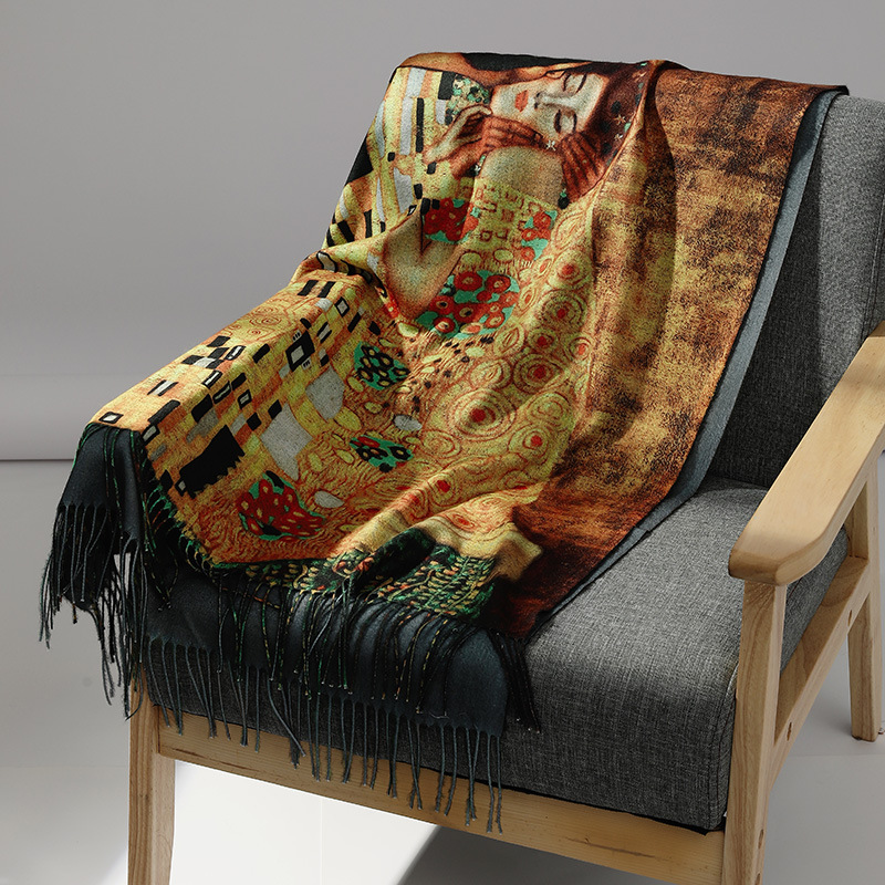 Luksusowa marka obraz olejny k – Woven Scarf Blanket recenzja i cena